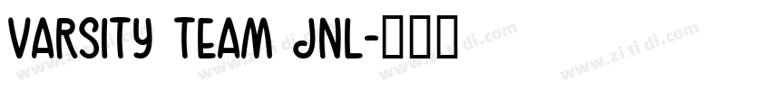 Varsity Team JNL字体转换